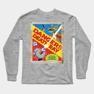 Mystery Science Rusty Barn Sign 3000 - Danger! Death Ray Long Sleeve T-Shirt